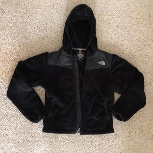 Black North face Zip-Up Jacket w/ Hood